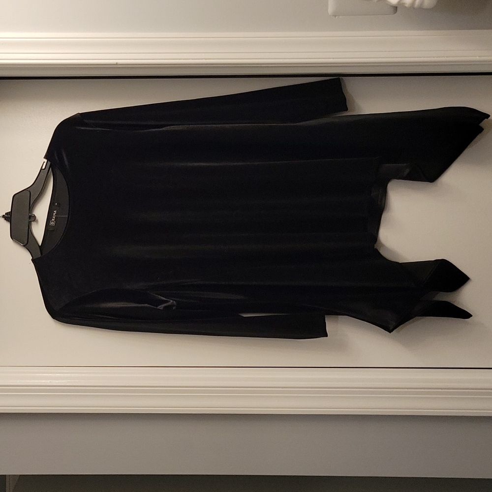 NWT black velour tunic